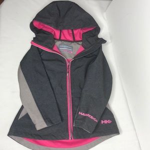 Hawke&Co Lightweight jacket Dark Grey/Pink Sz 4/5